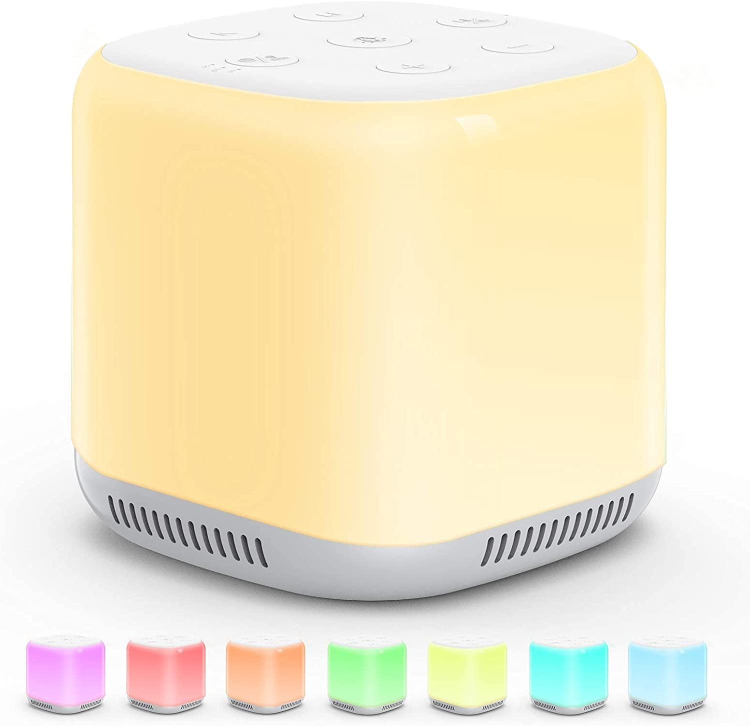 HASTHIP White Noise Machine for Baby Sleep Aid 1800mAh LED Night Light White Noise Therapy Machine for Adults with 34 Natural Soothing Melody Adjustable 3 Timer Function White Noise Sounds Machine HASTHIP White Noise Machine for Baby Sleep Aid 1800mAh LED Night Light White Noise Therapy Machine for Adults with 34 Natural Soothing Melody Adjustable 3 Timer Function White Noise Sounds Machine
